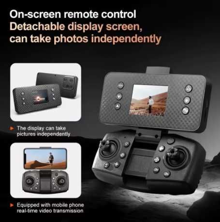 Дрон, Двойна ESC камера, Вграден екран, 8K, До 500 метра