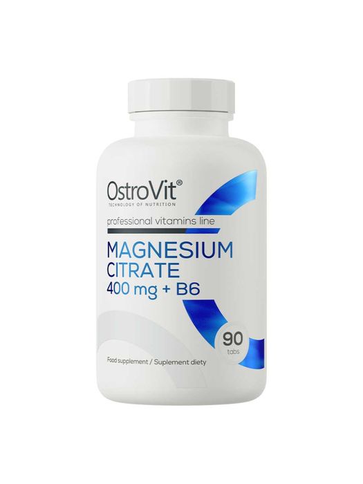 Магний Цитрат OstroVit Magnesium Citrate 400 mg + B6 90 таблеток