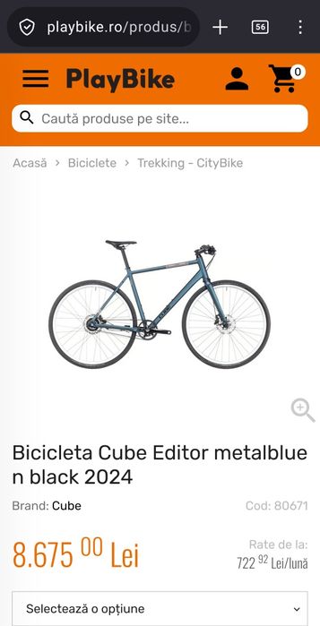 bicicleta trekking Cube Editor