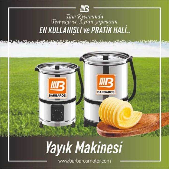 Маслобойка BARBAROS 55L предназначена для сбивания масла из сливок