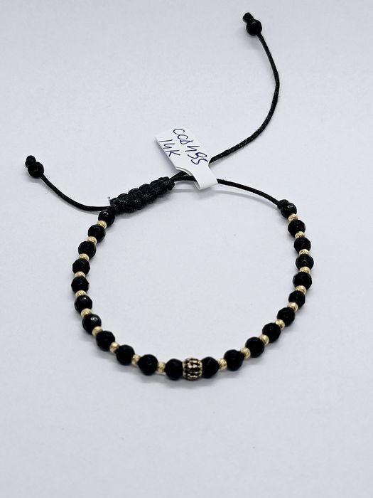 Vand bratara cu bile din aur 14 k cod 495