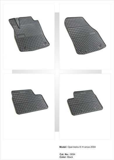 Гумени стелки за Opel Astra Н / Опел Астра Х