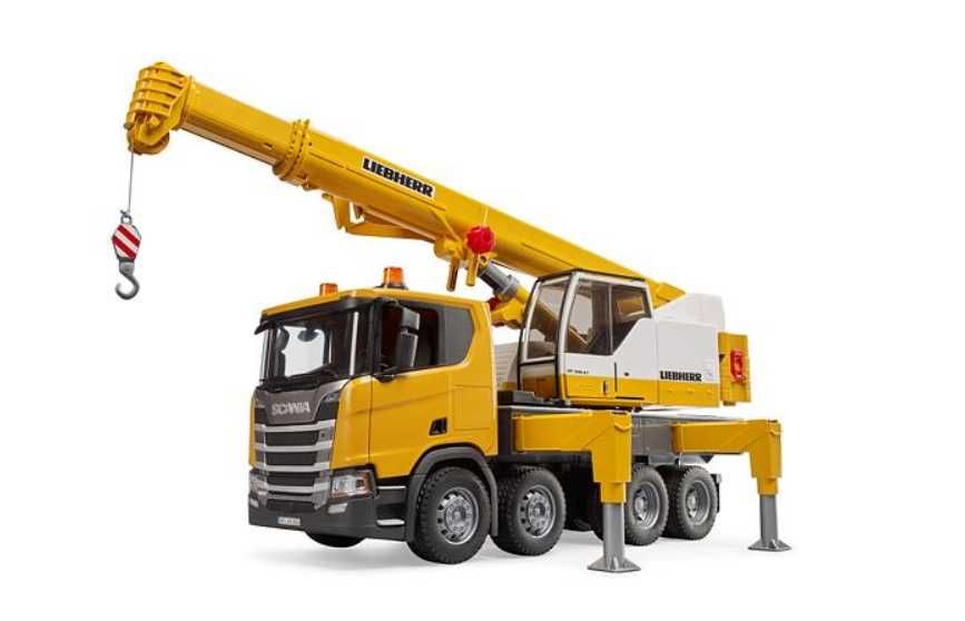 Camion Scania cu macara Liebherr - Bruder 3571