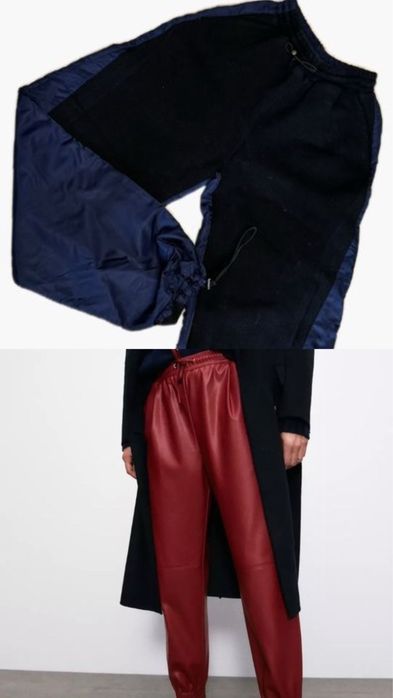 Zara панталон-анцуг и кожен панталон