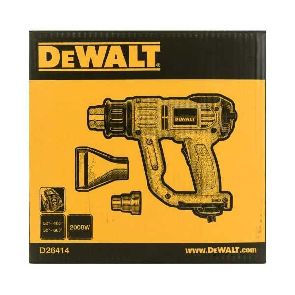Пистолет за горещ въздух DeWALT D26414, 2000 W, 50-600°С