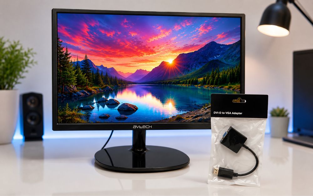 Монитор Avtech Переходник для видеокарты HDMI VGA новый янденс bts bor