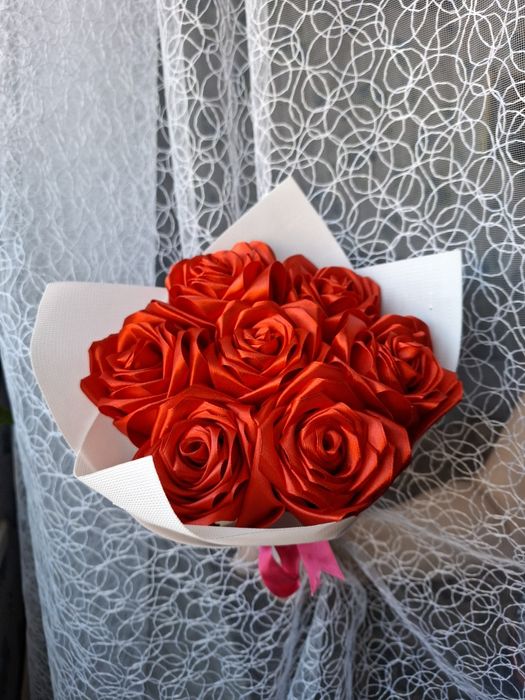 Букет роз ручной работв
