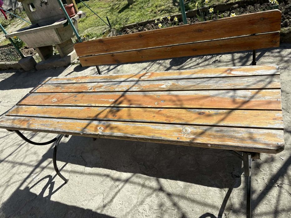 Дървени Маси Комплект Пейки