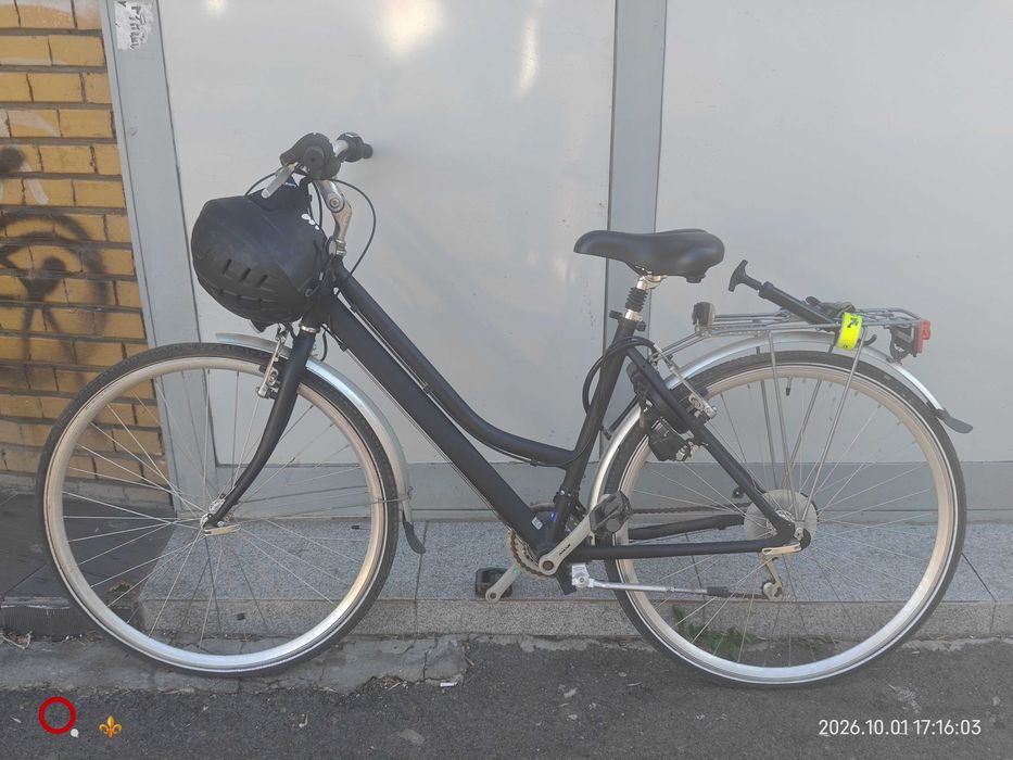 Bicicleta americană neagra elegantă Denver Shimano