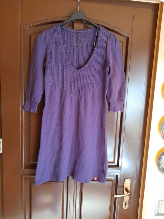 Rochita tricotata mov, material bumbac, model tineret Edc marimea S