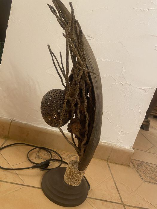 Veioza hand made vintage lemn exotic!