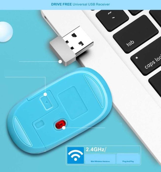 Безжичен Комплект 2.4gHz Клавиатура + Мишка, Wireless