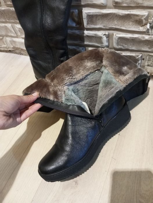 Сапоги Зима натуральная кожа