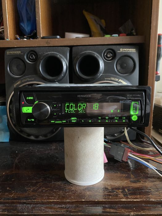 KENWOOD KDC-BT44U -ВИСОК КЛАС- USB Bluetooth CD плеър за кола сд радио