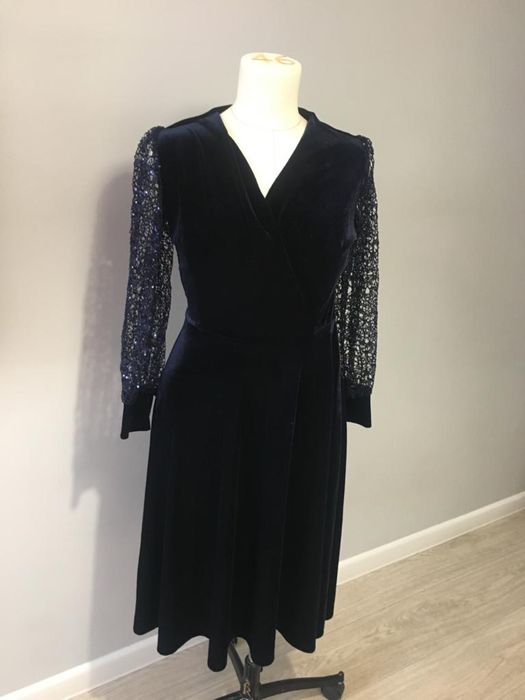 Платье блестящ из бархата