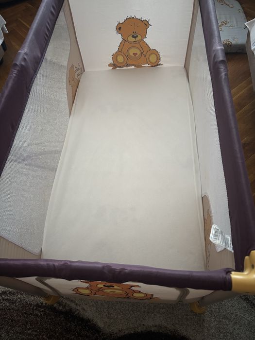 Бебешка кошара с матрак 120/60 и протектор Сгъваема/преносима