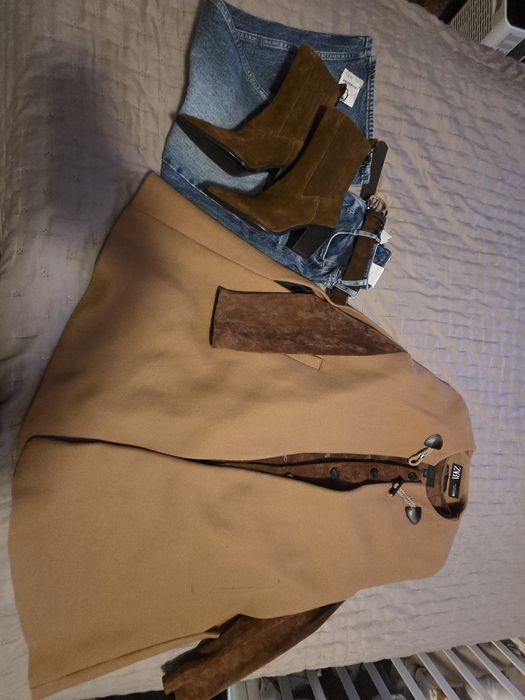 Палто и кожено яке   ZARA XS