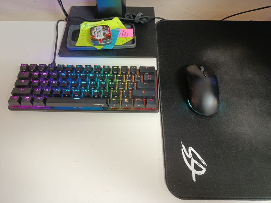 продам клаву, мышь, Hyper x alloy origins 60, мышь ardor phantom v2
