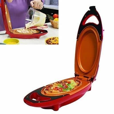 Mini plita electrica pentru gatit 800 W invelis special RED COPPER