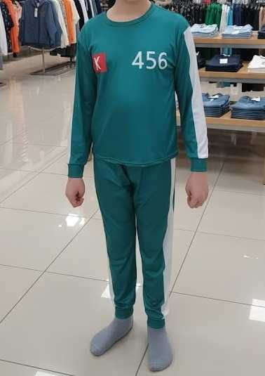 Squid Game costum, NOU, baieti 12-13 ani