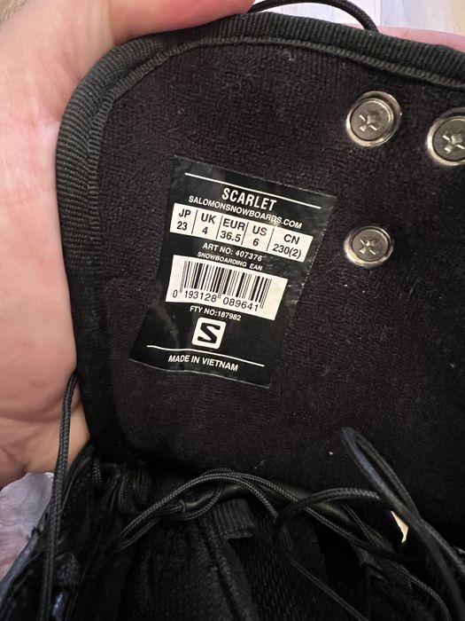 Ботинки сноубордические Salomon scarlet