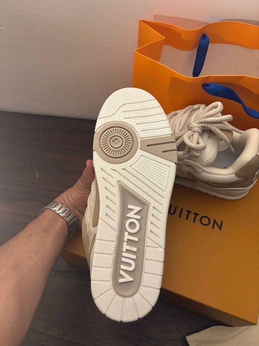 #REDUCERE# Louis Vuitton LV Skate Bej - Verificare Colet -