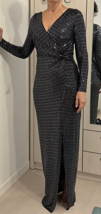 Rochie lunga cu paiete