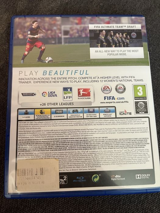 Fifa 16 за ps4.