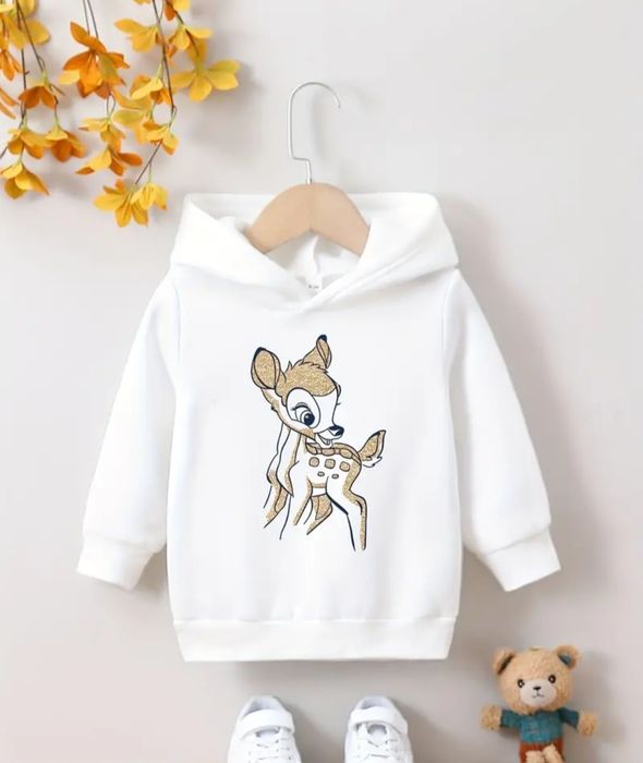 Hanorac copii alb pufos - 3-4 Ani/4-5 ani/7-8 ani