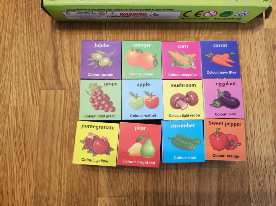 Детски дървени пъзели,кубчета