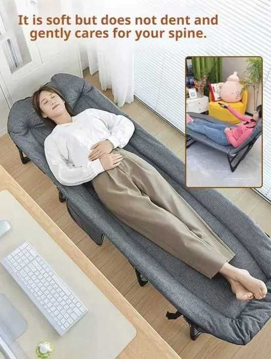 ПРОМОЦИЯ !Походно легло сгъваемо за къмпинг / Тип шезлонг с 4 крака