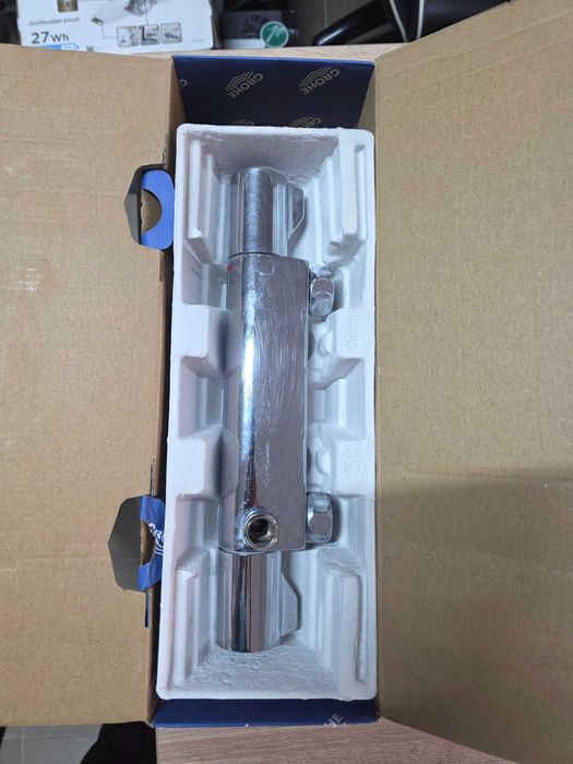 Grohe Grohtherm 800 - Baterie termostatata de dus, fără conexiuni excentrice, crom 34561000