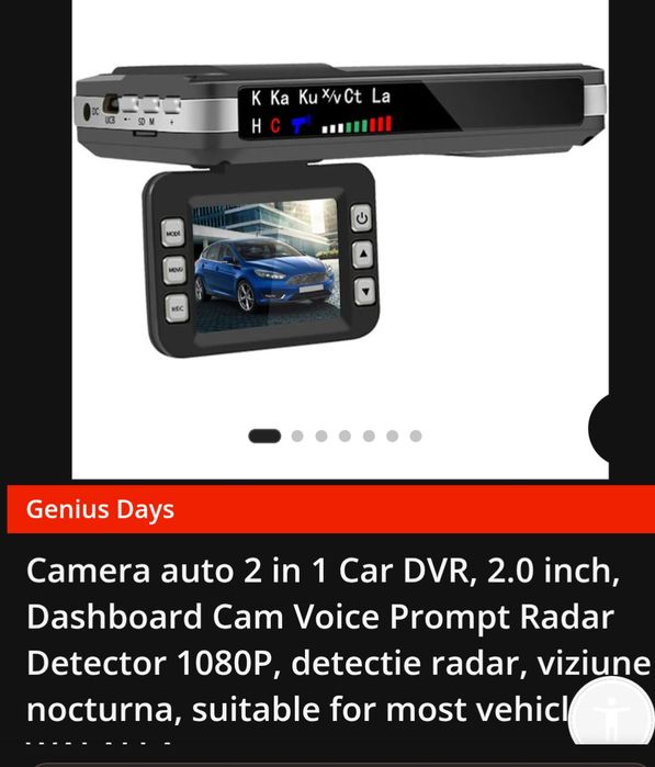 Camera bord auto