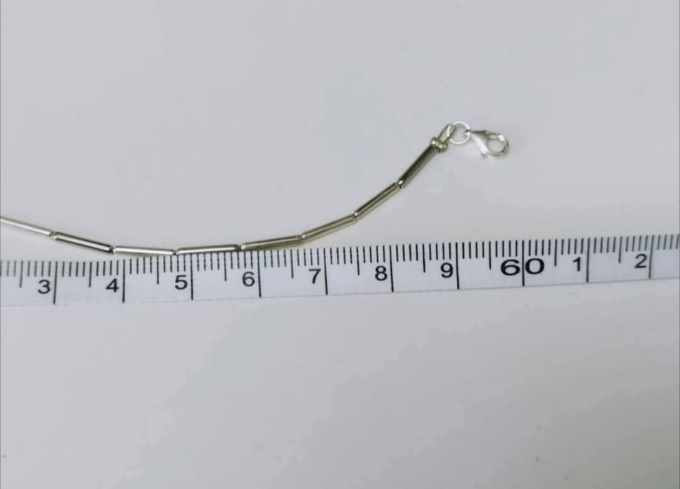 Vechi colier/lant NAVAJO din argint de 925, cu pietre turcoaz, copii