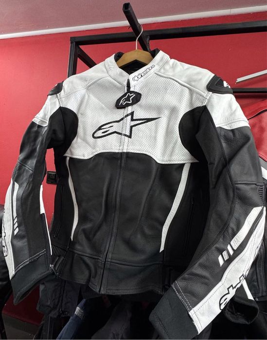 Кожено яке Alpinestars L + гърбица