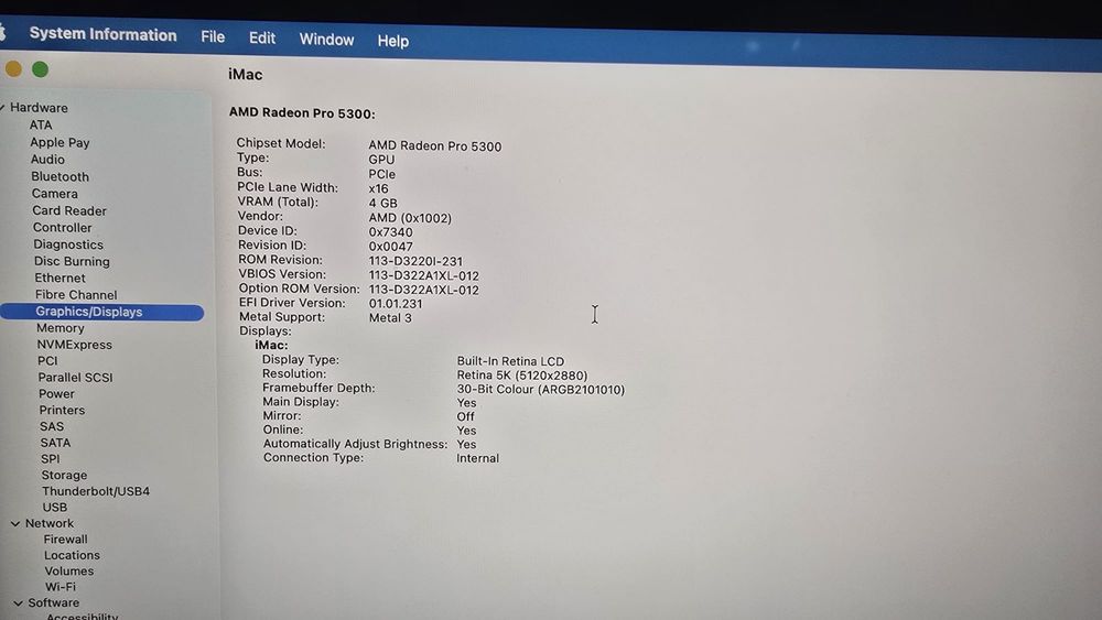 iMac retina 5 K, 27 inch