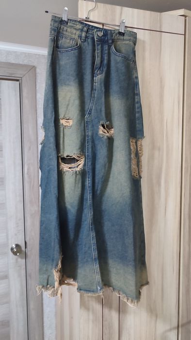 Юбка джинсовая на худеньких