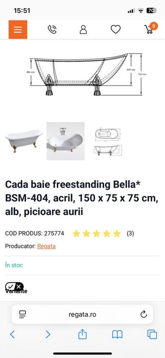 Vana freestanding