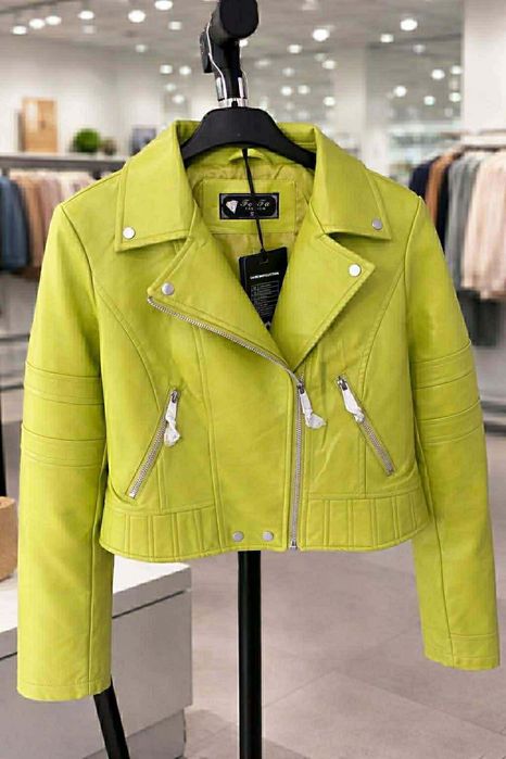 Дамско кожено яке нов модеч