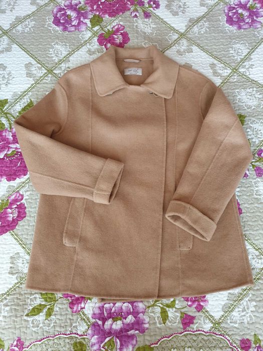 Jacheta pardesiu camel mix lana camasa bumbacPer Una Max Mara Hilfiger