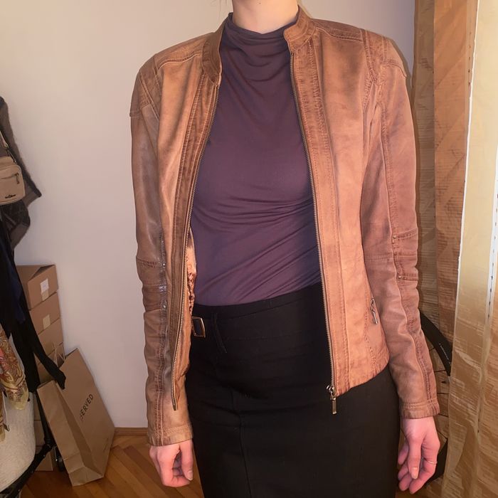 Geaca Manguun piele naturala marime S