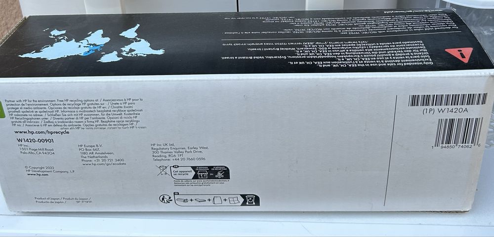 Cartus Toner Original HP 142a / W1420A, Negru, 950 pagini