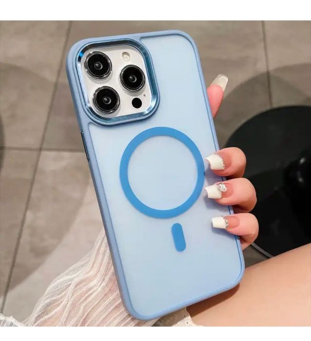 Iphone 13/14/15/16 PRO MAX PLUS Husa Magsafe Strog Gase Spate Semi Cla