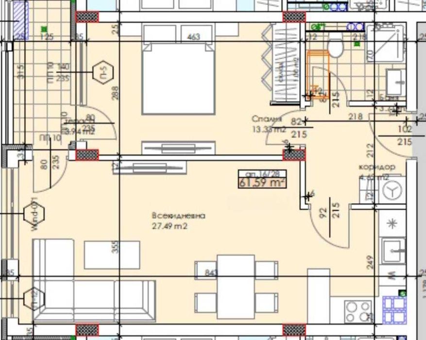 Продава се Двустаен апартамент в Пловдив, Тракия - 72 кв.м за 1789 €/кв.м - Снимка #1