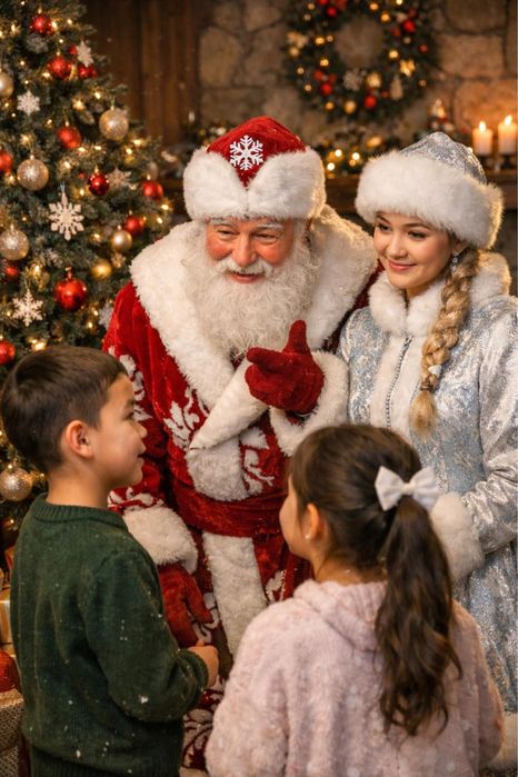 Поздравление Дед мороза и Снегурочки | Аяз ата және Ақшақар