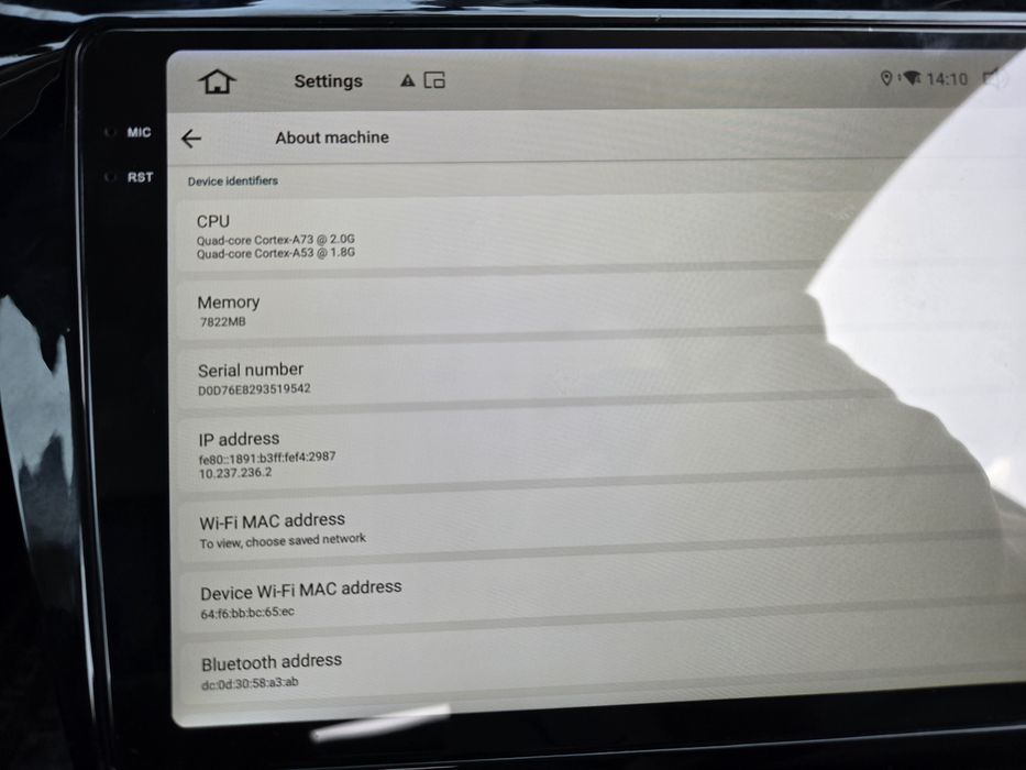 Android 12  auto Skoda VW