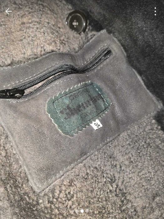 Cojoc vintage piele/blana naturala XXL