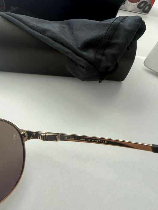 Слънчеви очила Limited Cartier Santos Dumont - Gold Addicted