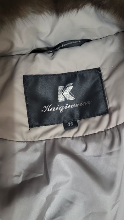 Зимний пуховик воротник норка и Мутон Шуба