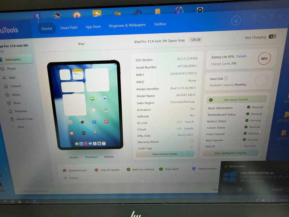 Apple iPad Pro 12.9 gen 5 cellular sim 128gb cu husa apple